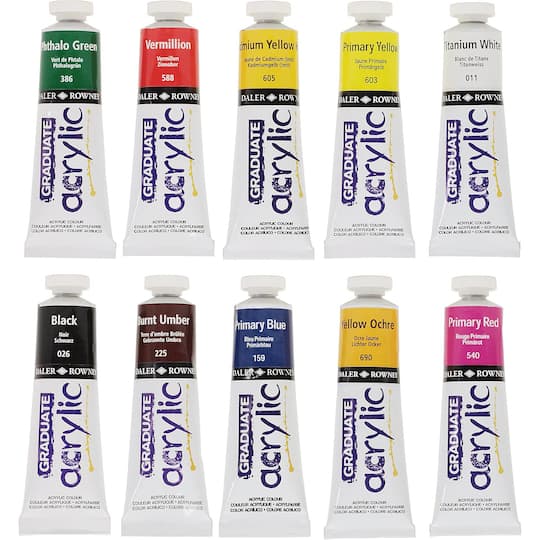 Daler-Rowney® Graduate Acrylic Paint Selection Set